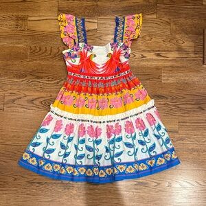 Colorful Floral Kids Dress